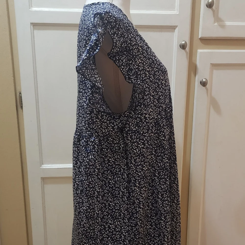 RANLEGE Women's Ditsy Floral Tunic Dress NWOT - Picture 7 of 13